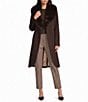 Katherine Kelly Pure Wool Removable Faux Fur Collar Maxi Coat - Image 5