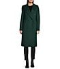 Katherine Kelly Pure Wool Notch Collar Double Breasted Button Front Coat, Color:Forest - Image 2