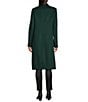 Katherine Kelly Pure Wool Notch Collar Double Breasted Button Front Coat, Color:Forest - Image 3