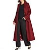 Katherine Kelly Pure Wool One Button Notch Collar Coat, Color:Merlot - Image 1