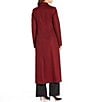 Katherine Kelly Pure Wool One Button Notch Collar Coat, Color:Merlot - Image 3