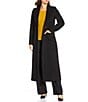 Katherine Kelly Pure Wool One Button Notch Collar Coat, Color:Black - Image 1
