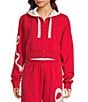 KatieJNYC Dylan Bow/Lace Coordinating Zip Up Hoodie - Image 1