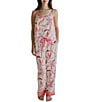 Katie Kim Woven Tropical Sleeveless Scoop Neck Long Pajama Set - Image 1