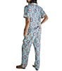 Katie Kime Seaside Stripe Short Sleeve Notch Collar Woven Long Pajama Set - Image 2