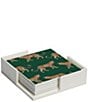 Katie Kime Cheetahs Vegan Leather Coasters, Set of 6, Color:Green - Image 2