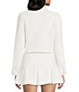 KatieJNYC Charlize Cropped Coordinating Jacket, Color:Ivory - Image 4