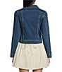 KatieJNYC Dallas Denim Point Collar Button Front Jacket - Image 3