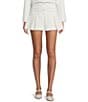 KatieJNYC Hattie Pleated Mini Coordinating Skirt, Color:Ivory - Image 1