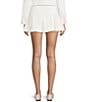 KatieJNYC Hattie Pleated Mini Coordinating Skirt, Color:Ivory - Image 2