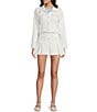 KatieJNYC Hattie Pleated Mini Coordinating Skirt, Color:Ivory - Image 3