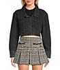 KatieJNYC Singapore Rhinestone Coordinating Denim Jacket - Image 1