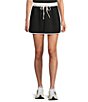 Katydid Contrast Two-Tone Scuba Drawstring Skort - Image 1
