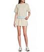 KATYDID Contrast Two-Tone Scuba Drawstring Skort - Image 3