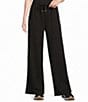 KATYDID Drawstring Waistband Wide Leg Pants - Image 1