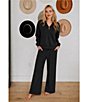 KATYDID Drawstring Waistband Wide Leg Pants - Image 5