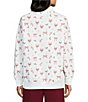 KATYDID Long Sleeve Bow Reindeer Oversized Sweatshirt - Image 2
