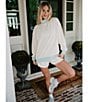 KATYDID Two-Tone Mock Neck Long Sleeve Sweatshirt - Image 3