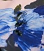 Color:Spring Blue - Image 5 - Floral Crepe One Shoulder Sleeveless Gown