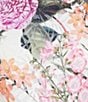 Color:Rose Viole - Image 5 - Floral Lace Boat Neckline Short Sleeve Illusion Flounce Hem Dress