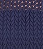Color:Midnight - Image 6 - Flounce Hem Illusion Lace Short Sleeve Boat Neck Scalloped Midi Sheath Dress