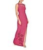 Kay Unger Isobel Laser Cut Crepe Column Gown - Image 3