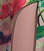 Kay Unger Marilyn Mikado Floral Print Strapless Neck Sleeveless Flared Overskirt Gown, Color:Woodrose Multi - Image 3