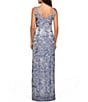 Kay Unger Sleeveless Jacquard Column Gown - Image 2