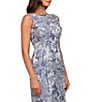 Kay Unger Sleeveless Jacquard Column Gown - Image 4