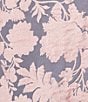 Color:Soft Blush - Image 4 - Verity Floral Jacquard Jewel Neck Sleeveless Belted Midi Dress