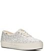 Color:Cream - Image 1 - Celebrations Collection Limited Edition Platform Glitter Sneakers