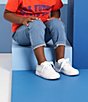 Color:White - Image 6 - Kids' Champion Leather Cap-Toe Sneakers (Toddler)