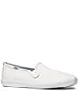 Color:White - Image 1 - Champion Leather Slip-On Sneakers