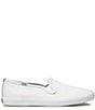 Color:White - Image 2 - Champion Leather Slip-On Sneakers