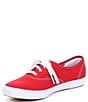 Color:Red - Image 4 - Champion Canvas Lace-Up Sneakers