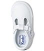 Color:White - Image 4 - Girls' Daphne T-Strap Sneakers (Infant)