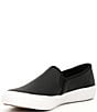 Color:Black - Image 4 - Double Decker Leather Slip On Sneakers