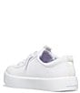 Color:White - Image 3 - Girls' Kickback Jr Washable Leather Sneakers (Toddler)