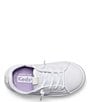 Color:White - Image 4 - Girls' Kickback Jr Washable Leather Sneakers (Toddler)