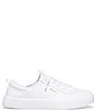 Color:White - Image 2 - Girls' Kickback Washable Leather Sneakers (Youth)
