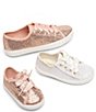 Color:Ivory - Image 6 - Girls' Kickstart Celebrations Sparkle Sneakers (Toddler)