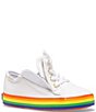 Color:White/Rainbow - Image 4 - Girls' Kickstart Jr Rainbow Detail Sneakers (Infant)