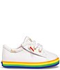 Color:White Rainbow - Image 2 - Girls' Kickstart Rainbow Sneaker Crib Shoes (Infant)