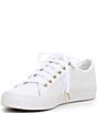 Color:White - Image 4 - Jumpkick Lace-Up Leather Sneakers