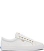 Color:White - Image 2 - Jumpkick Lace-Up Leather Sneakers