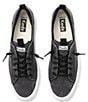 Color:Black - Image 5 - Kickback Canvas Laced Slip-On Sneakers