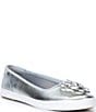 Keds Maisie Metallic Leather Flower Applique Ballet Flats - Image 1