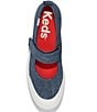 Color:Denim - Image 4 - Mary Jane Platform Canvas Sneakers