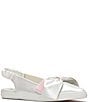 Keds Point Slingback Metallic Leather Bow Flats - Image 1