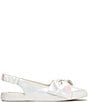 Keds Point Slingback Metallic Leather Bow Flats - Image 2